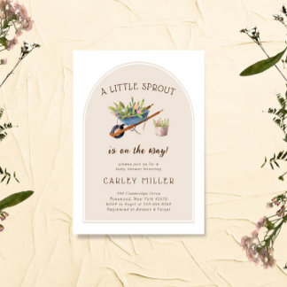Invitation Little Sprout se trouve sur le Baby shower Way