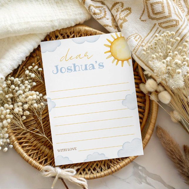 Invitation Little Sunshine Time Capsule Card (Créateur téléchargé)