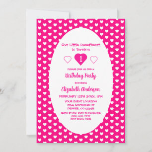 Invitation Little Sweethee 1er anniversaire