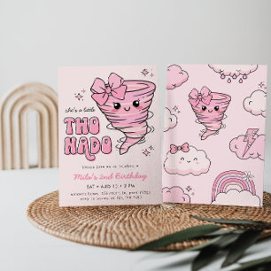 Invitation Little Twonado Pink Tornado 2e anniversaire