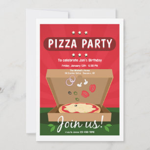 Invitation Livraison de pizza