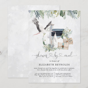 Invitation Livraison de stockage   Baby shower virtuel par co