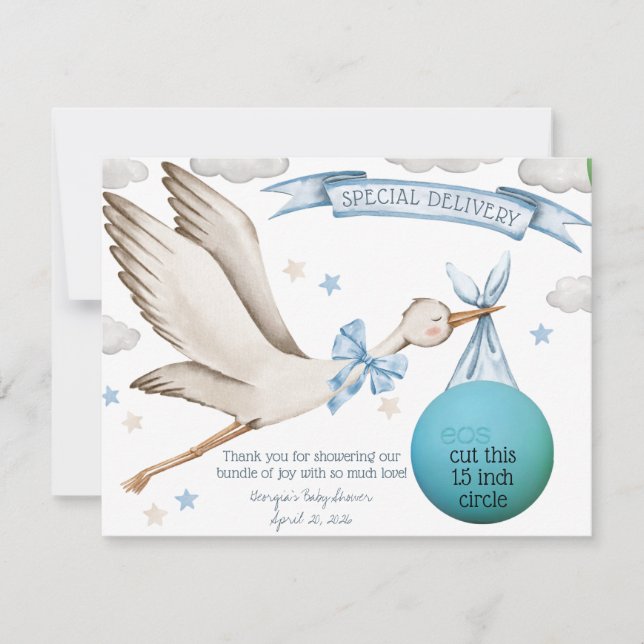 Invitation Livraison spéciale ! Bouche Bleue EOS Lip Balm Fav (Devant)