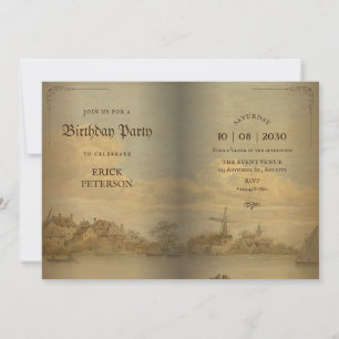 Invitation Livre classique vintage