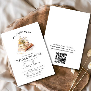Invitation Livre de code QR Nouveau chapitre commence la Fête