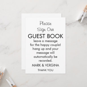 Invitation Livre d'invité mariage Audio