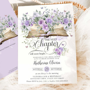 Invitation Livre Floral Violet Lilac Chapitre suivant