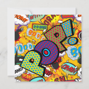 Invitation Livre humoristique POP coloré moderne