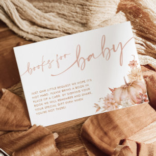 Invitation Livre pour bébé Little Pumpkin automne Baby Shower
