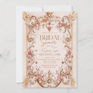 Invitation Livre vintage Histoire Livre Fête des mariées flor