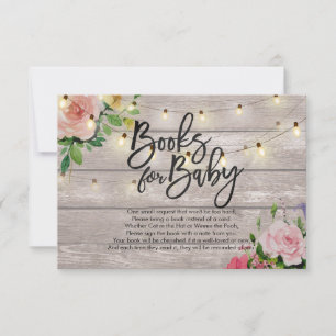 Invitation Livres baby showers pour bébé / Apporter un livre 