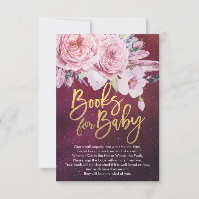 Invitation Livres baby showers pour bébé / Apporter un livre  (Devant)