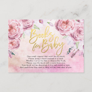 Invitation Livres baby showers pour bébé / Apporter un livre 