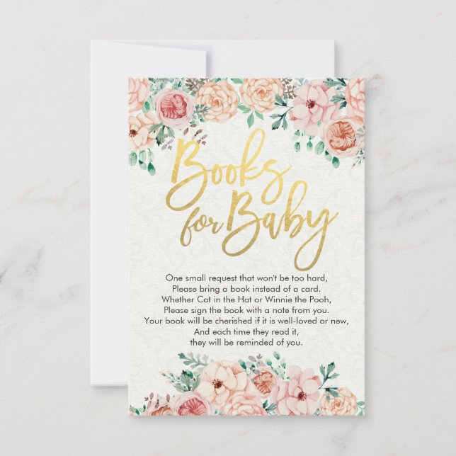 Invitation Livres baby showers pour bébé / Apporter un livre  (Devant)