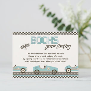 Invitation Livres De Baby shower De Voiture De Course Pour Ba