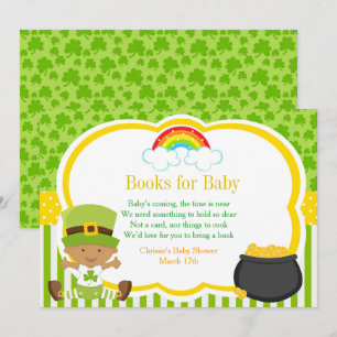 Invitation Livres de Baby shower st patrick pour bébé