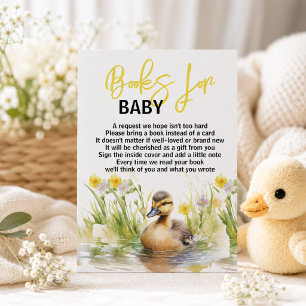 Invitation Livres de canards à l'aquarelle mignons pour Baby