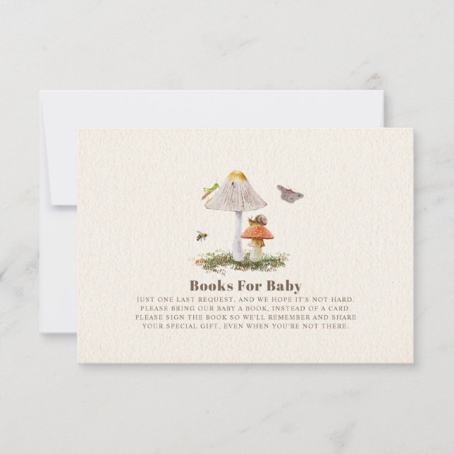 Invitation Livres De Champignons De Bois Pour Les Insectes De (Devant)