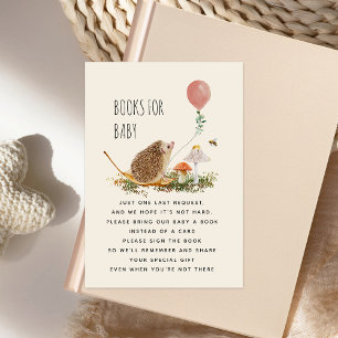 Invitation Livres De Hérisson Pour Bébé Champignons Balloon G
