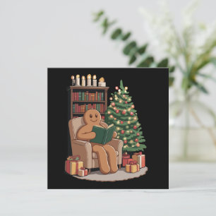 Invitation Livres de lecture Rétro Gingerbread Noël Enseignan