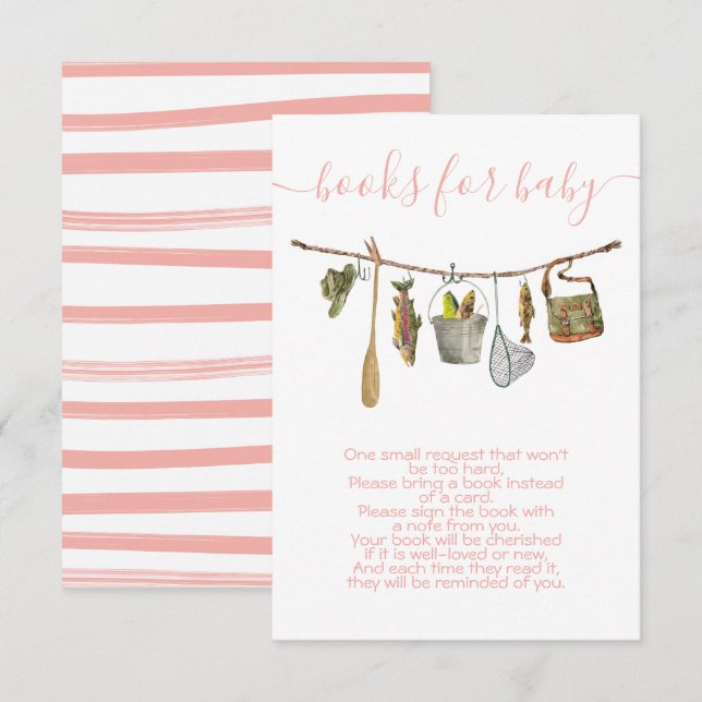 Invitation Livres de ligne de vêtements de pêche pour la cart (Devant / Derrière)
