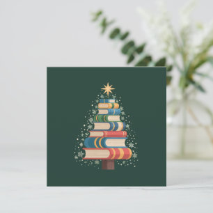 Invitation Livres de Noël pour Enseignants Arbre de Noël Lect