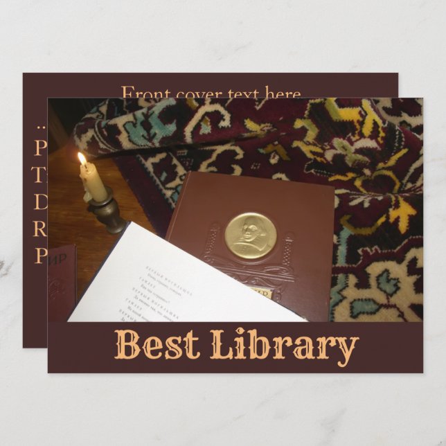 Invitation Livres du dernier siècle (Devant / Derrière)