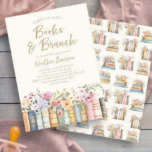 Invitation Livres et Brunch Baby Shower