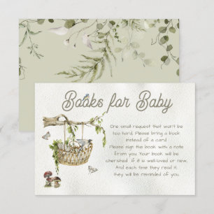 Invitation Livres forestiers de Woodland pour le Baby shower