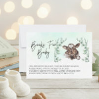 Livres pour Baby Shower Vache Eucalyptus
