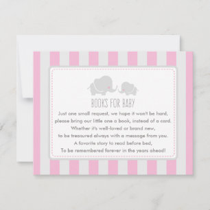 Invitation Livres pour bébé - Baby shower Game Card