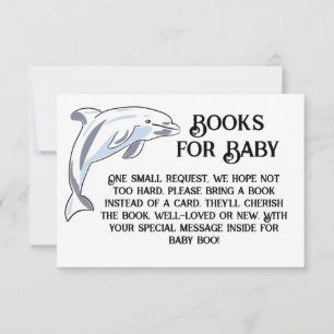 Invitation Livres pour bébé DOLPHIN