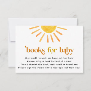 Invitation Livres Soleil pour Bébé