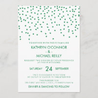 L'Mariage irlandais Confetti en blanc