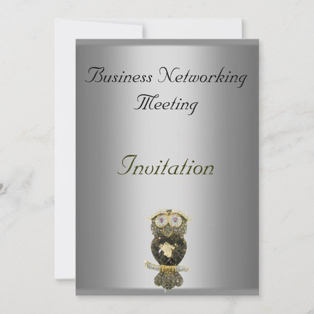 Invitation Logo Changement d'invitation de réunion d'affaires (Devant)