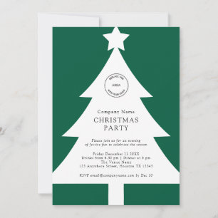 Invitation Logo de l'arbre de Noël Entreprise Festive Party G