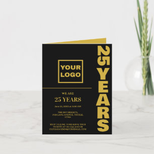 Invitation Logo de l'entreprise du 25e anniversaire