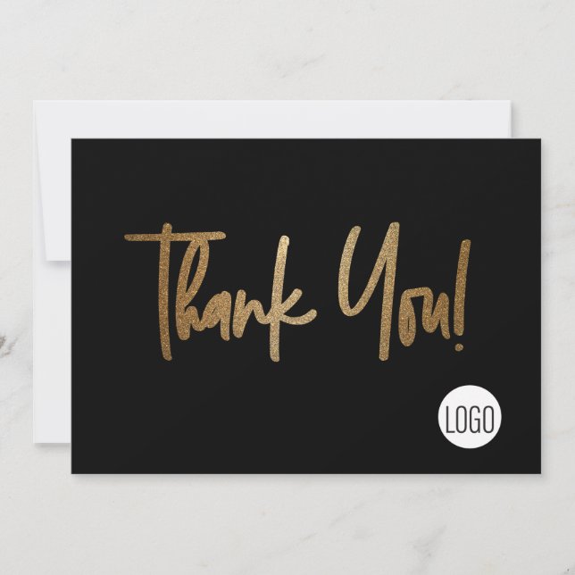 Invitation Logo de l'entreprise personnalisée Social Faux Gol (Devant)