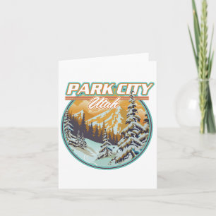 Invitation Logo de voyage de Park City Utah