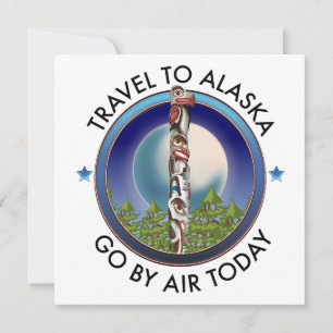 Invitation logo de voyage en Alaska