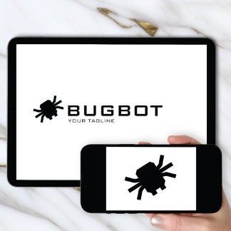 Invitation Logo Download Robotic Bug Logo | Tech Brand