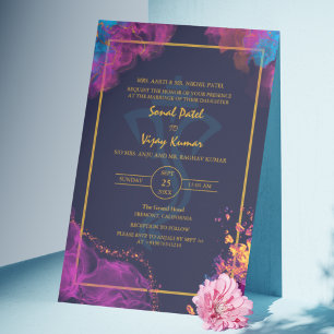 Invitation Logo du Mariage indien moderne Ganesha