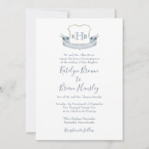 Logo Monogram Crest mariage Classique