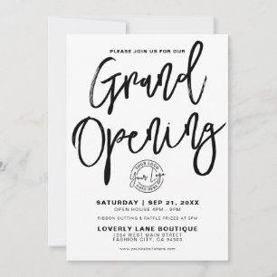 Invitation Logo Noir Blanc Affaires Ouverture Solennelle