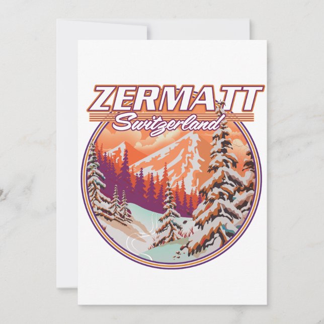Invitation Logo suisse de Zermatt (Devant)