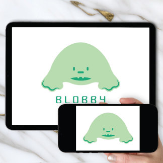 Invitation Logo Téléchargement Personnage Blob Marque | Masco
