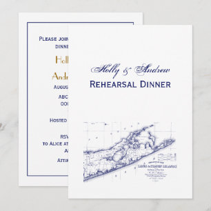 Invitation Long Island The Hamptons Map VC