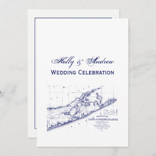 Invitation Long Island The Hamptons Map VC Mariage