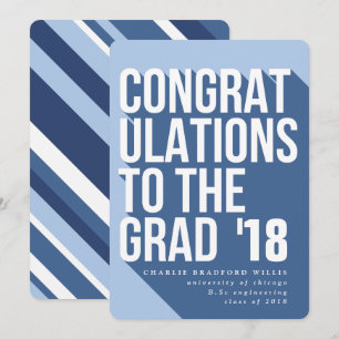 INVITATION LONGUE OMBRE FÉLICITATIONS À LA MARINE GRAD