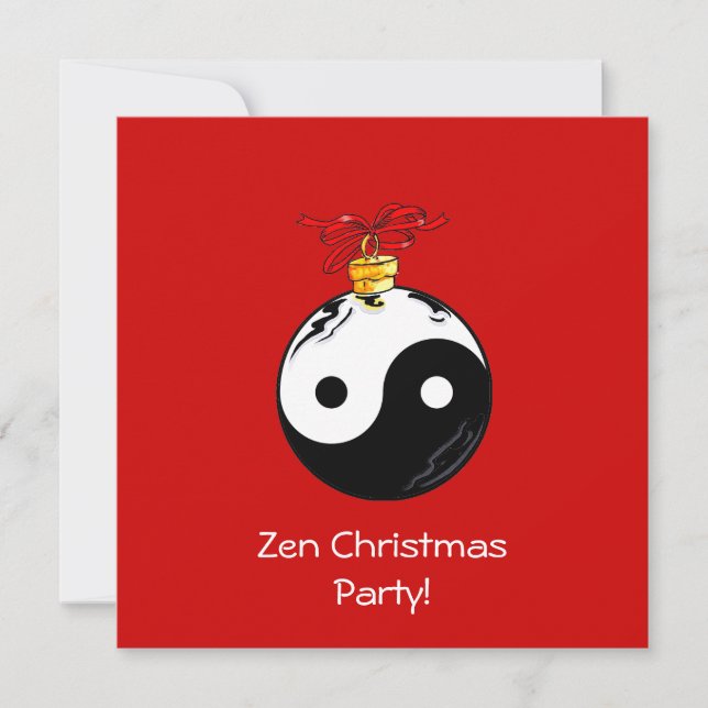 Invitation L'ornement de Yin et Yang (Devant)